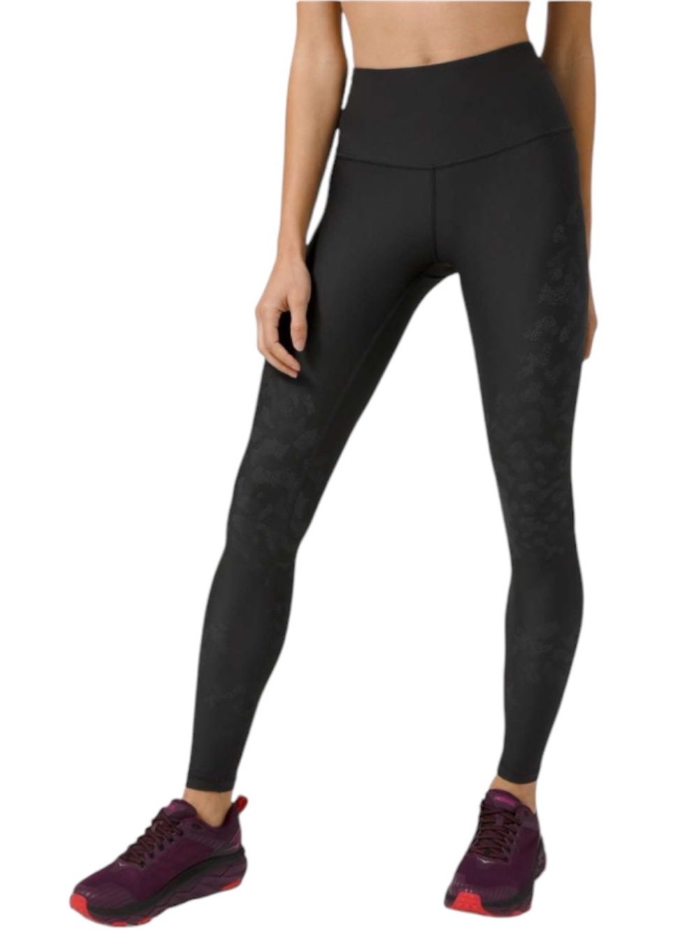 Lululemon Mapped Out High Rise Tight 28" *Camo Black / Graphite Grey Size 6